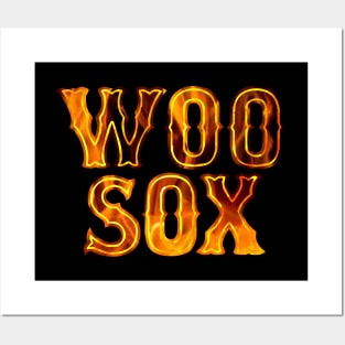 Woo Sox (Fire Design) Posters and Art